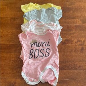 4 Baby Onesie Set